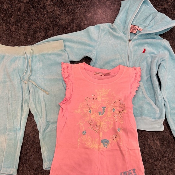 Girls Juicy Couture Matching 3 Piece Set - size 7